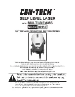 Preview for 1 page of CEN-TECH 96959 Set Up And Operating Instructions Manual