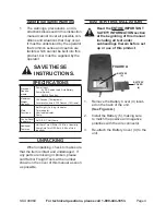 Preview for 4 page of CEN-TECH 99969 Set Up And Operating Instructions Manual