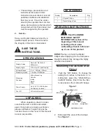 Preview for 3 page of CEN-TECH Caliper 98851 Set Up And Operating Instructions Manual