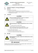 Preview for 10 page of Centa Centax-N Assembly And Operating Instructions Manual