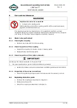 Preview for 44 page of Centa Centax-TT Assembly And Operating Instructions Manual