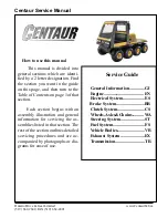 Preview for 3 page of Centaur 2001 950 Service Manual