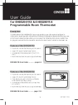 Center EHE0200153 User Manual preview