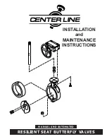 Предварительный просмотр 1 страницы CenterLine 200 Series Installation And Maintenance Instructions Manual