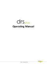 Предварительный просмотр 1 страницы CenterVue drs plus Operating Manual