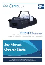 CentoLight ZEPHIRO FOG 3000 User Manual preview