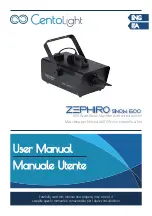 CentoLight ZEPHIRO SNOW 600 User Manual предпросмотр