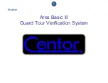 Preview for 3 page of centor ARES Basic III Guard Tour Verification System Manual