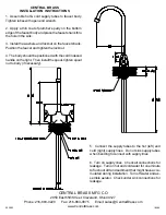 Preview for 2 page of Central Brass 0284 Series Quick Start Manual