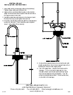 Предварительный просмотр 2 страницы Central Brass 0289 Series Installation Instructions