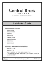 Central Brass 0366-HX8WB Installation Manual preview