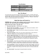 Предварительный просмотр 2 страницы Central Forge 90310 Assembly And Operating Instructions