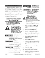 Preview for 2 page of Central Hydraulics 34271 Operating Instructions Manual