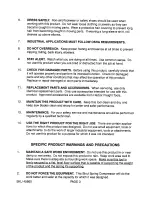 Preview for 3 page of Central Hydraulics 45860 Operating Information Manual