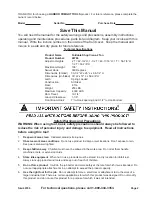 Preview for 2 page of Central Hydraulics 46766 Assembly & Operating Instructions