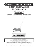 Предварительный просмотр 1 страницы Central Hydraulics 54877 Assembly And Operating Instructions Manual