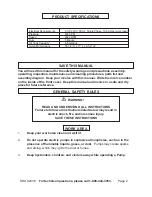 Preview for 2 page of Central Hydraulics 92038 Assembly And Operating Instructions Manual