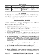 Preview for 2 page of Central Hydraulics 93033 Assembly And Operating Instructions Manual