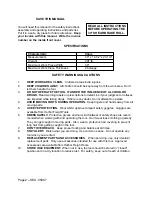 Предварительный просмотр 2 страницы Central Machinery 05907 Assembly & Operating Instructions