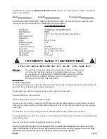 Предварительный просмотр 2 страницы Central Machinery 31849 Assembly & Operating Instructions