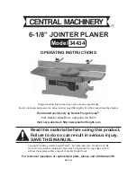 Central Machinery 34434 Operating Instructions Manual preview