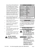 Preview for 7 page of Central Machinery 35098 Operating Instructions Manual