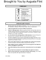 Preview for 8 page of Central Machinery 45804 Assembly And Operating Information