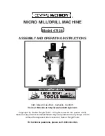 Central Machinery 47158 Assembly And Operating Instructions Manual preview