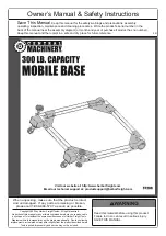 Preview for 1 page of Central Machinery 57289 Owner'S Manual & Safety Instructions