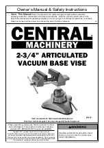 Central Machinery 59116 Owner'S Manual & Safety Instructions preview