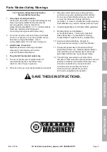 Preview for 5 page of Central Machinery 60769 Owner'S Manual & Safety Instructions