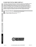 Preview for 18 page of Central Machinery 61712 Owner'S Manual