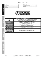 Preview for 2 page of Central Machinery 63469 Owner'S Manual & Safety Instructions