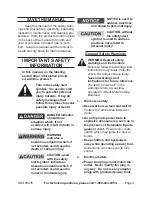 Preview for 3 page of Central Machinery 66435 Set Up And Operating Instructions Manual