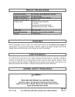 Предварительный просмотр 2 страницы Central Machinery 91762 Set-Up & Operating Manual