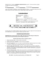 Preview for 2 page of Central Machinery 92258 Assembly And Operating Instructions