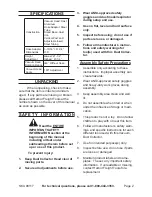 Preview for 2 page of Central Machinery 98117 Set Up And Operating Instructions