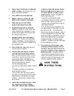 Preview for 5 page of Central Machinery CENTRAL MACHINERY 98524 Set Up And Operating Instructions Manual