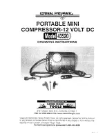 Central Pneumatic 43520 Operating Instructions Manual preview