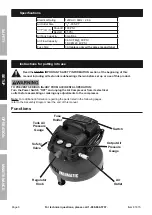 Предварительный просмотр 6 страницы Central Pneumatic 61615 Owner'S Manual & Safety Instructions