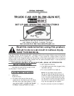 Central Pneumatic 65041 Set Up And Operating Instructions предпросмотр