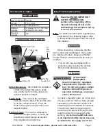 Preview for 7 page of Central Pneumatic 68024 Set Up And Operating Instructions Manual