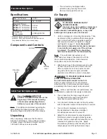 Предварительный просмотр 5 страницы Central Pneumatic 68426 User Manual