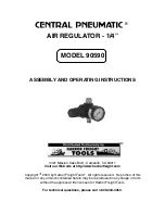 Central Pneumatic 90590 Assembly And Operating Instructions Manual preview