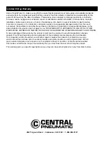 Preview for 16 page of Central Pneumatic 93755 Owner'S Manual & Safety Instructions