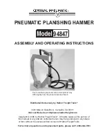 Preview for 1 page of Central Pneumatic 94847 Assembly And Operating Instructions Manual