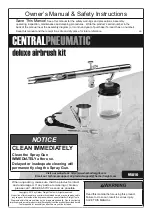 Preview for 1 page of Central Pneumatic 95810 Owner'S Manual & Safety Instructions