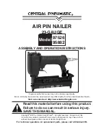 Preview for 1 page of Central Pneumatic 95882 Assembly And Operation Instructions Manual