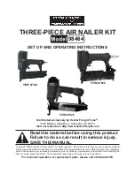 Central Pneumatic Contractor 97520 Set Up And Operating Instructions Manual preview