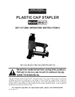 Central Pneumatic PLASTIC CAP STAPLER 99637 Set Up And Operating Instructions Manual preview